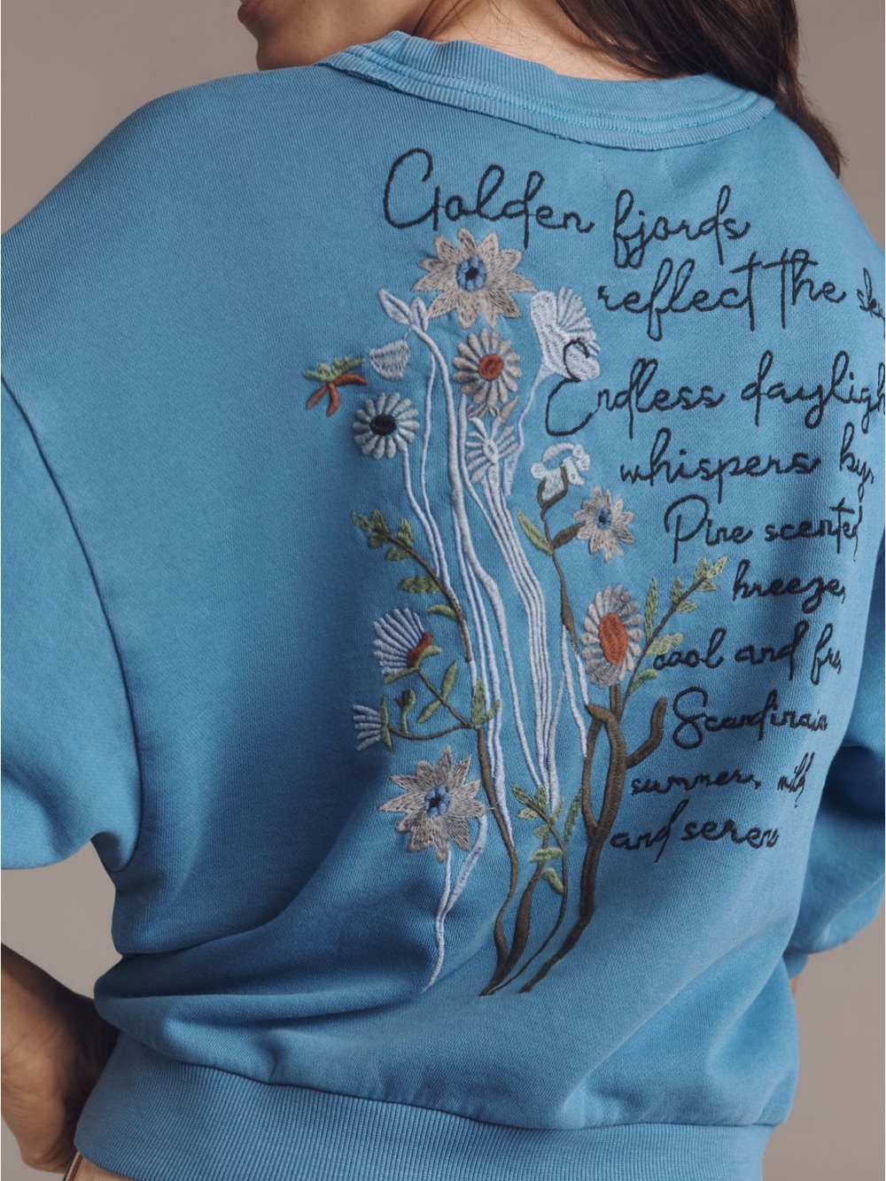The Niki Bubble Sweatshirt by Pilcro:
Embroidered Edition size L - Picture 3 of 8